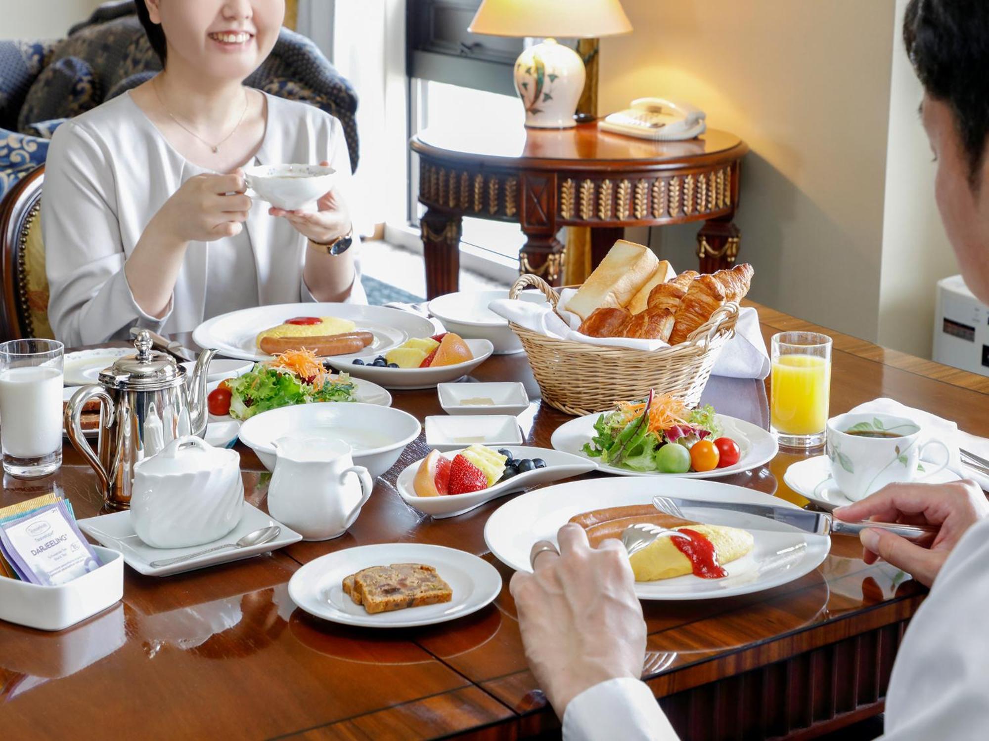 Premier Hotel -Tsubaki- Sapporo Camera foto A breakfast buffet at a hotel