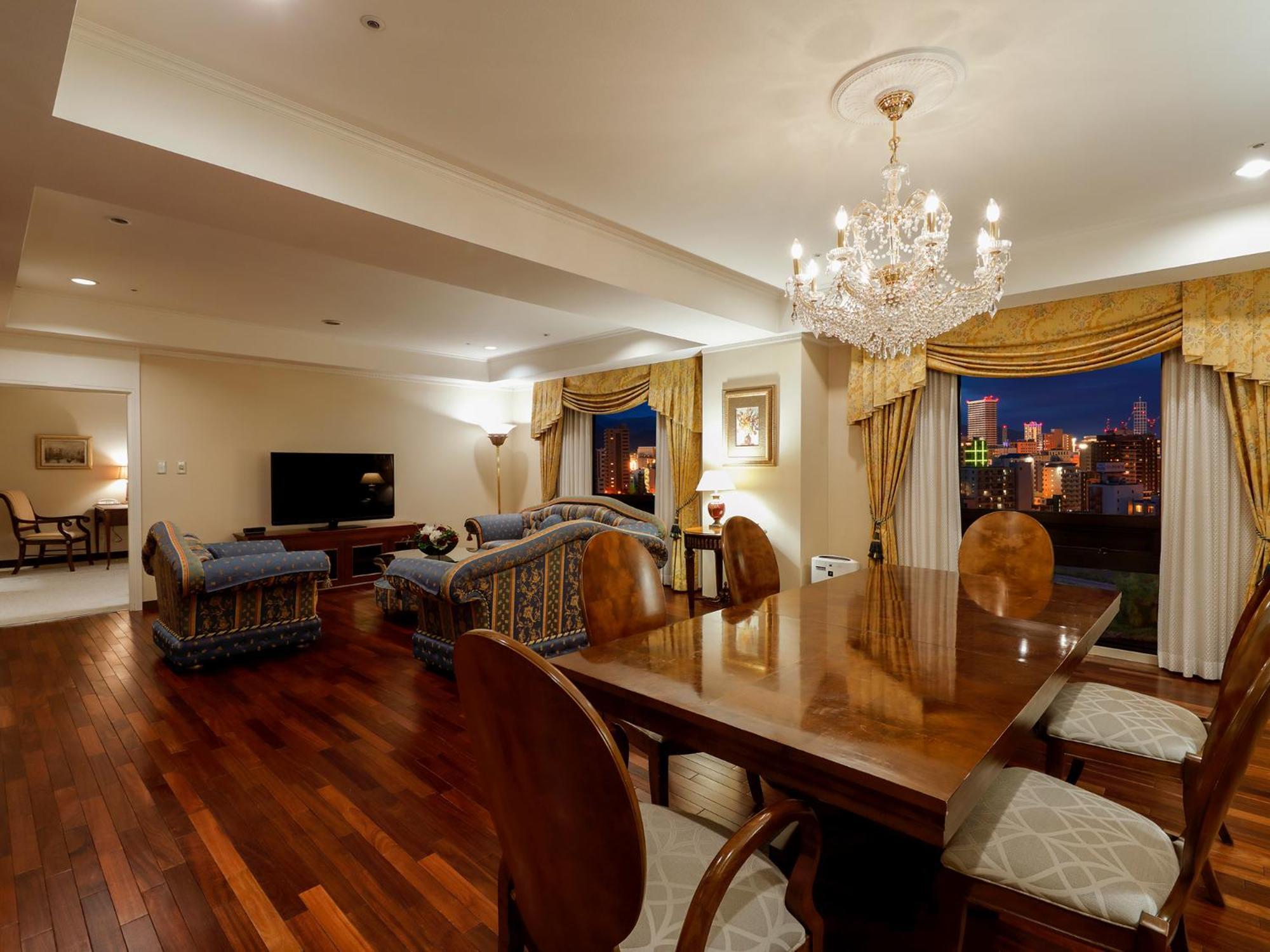 Premier Hotel -Tsubaki- Sapporo Esterno foto A living room in a condominium